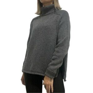 Golden by Tna Gorme Wool + Cashmere Turtleneck Sweater Gray XS Aritzia #60409
